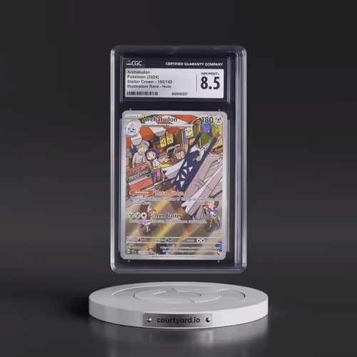 2024 Pokémon Scr EN-Stellar Crown #155 Archaludon - Illustration Rare (CGC 8.5 NM-MT+)