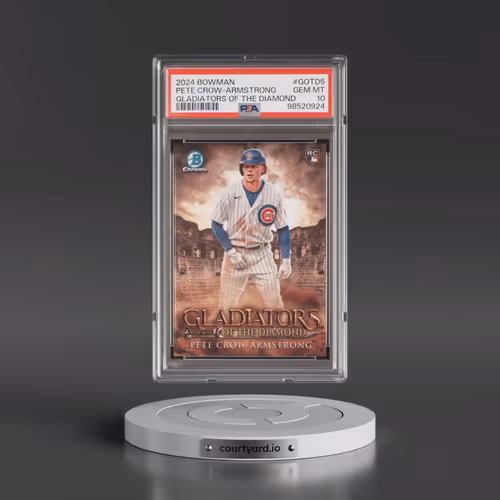 2024 Bowman Gladiators of the Diamond #GOTD5 Pete Crow-Armstrong (PSA 10 GEM MINT)
