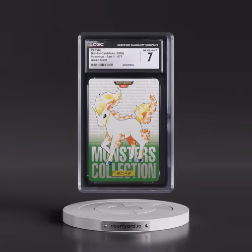 1996 (Monsters Collection) Part 1 #077 Ponyta - Green Card (CGC 7 NM)