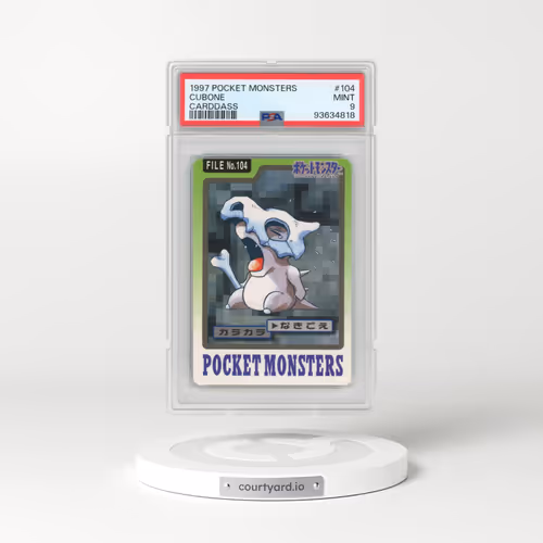 1997 Pocket Monsters Carddass #104 Cubone (PSA 9 MINT)