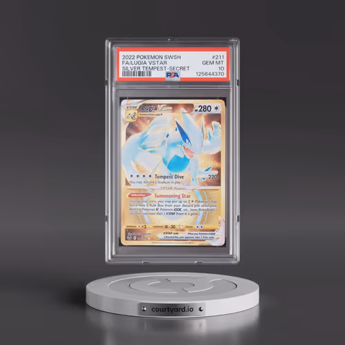2022 Pokémon Sword & Shield Silver Tempest #211 Lugia Vstar - Full Art Secret (PSA 10 GEM MINT)