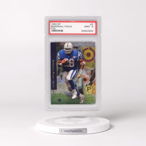 1994 SP #3 Marshall Faulk - Foil (PSA 9 MINT)