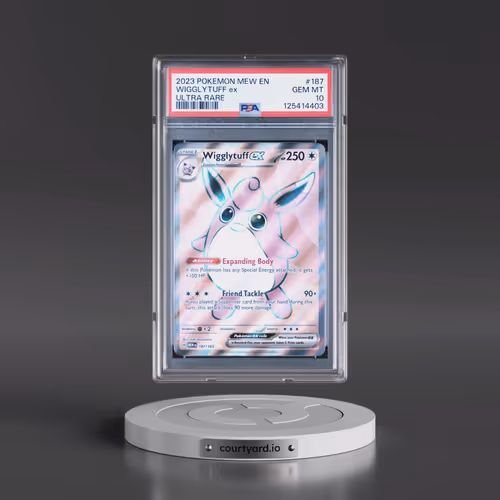 2023 Pokémon Mew EN-151 #187 Wigglytuff EX - Holo Ultra Rare (PSA 10 GEM MINT)