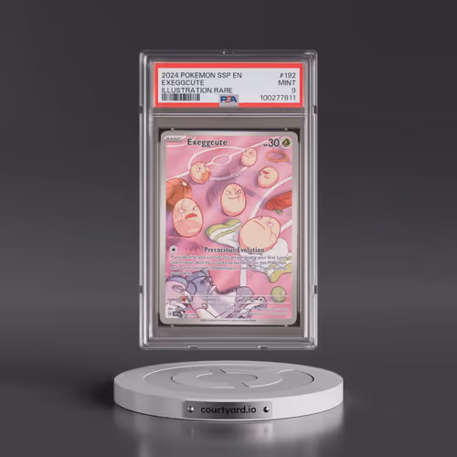 2024 Pokémon Ssp EN-Surging Sparks #192 Exeggcute - Illustration Rare (PSA 9 MINT)