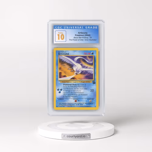 1999 Black Star Promos #22 Articuno - The Power of One Error Illustrator - Aoki (CGC 10 PRISTINE)