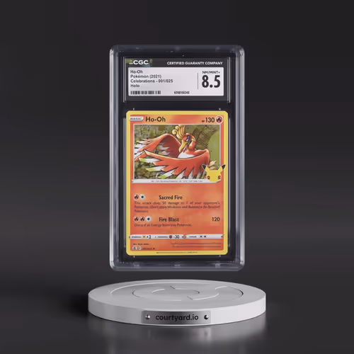 2021 Celebrations #001/025 Ho-Oh - Holo (CGC 8.5 NM-MT+)