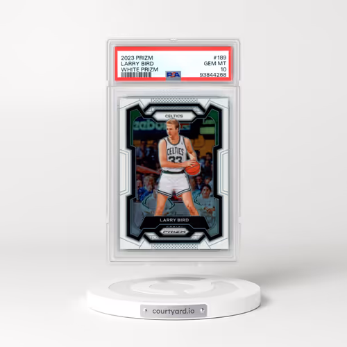 2023 Panini Prizm #189 Larry Bird - White Prizm (PSA 10 GEM MINT)