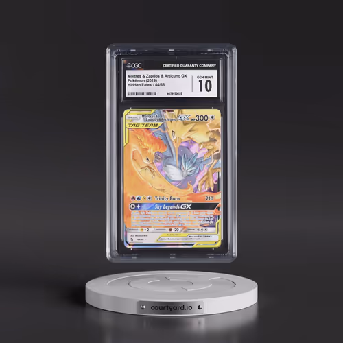 2019 Hidden Fates #44/68 Moltres & Zapdos & Articuno GX - Holo (CGC 10 GEM MINT)