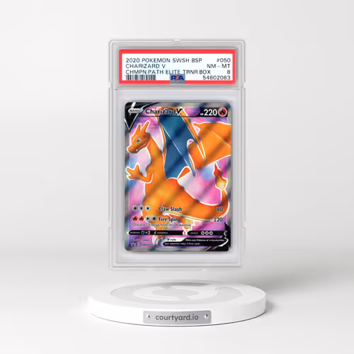 2020 Pokémon Swsh Black Star Promo #050 Charizard V - Holo Champion's Path Elite Trainer Box (PSA 8 NM-MT)