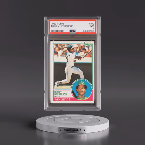 1983 Topps #180 Rickey Henderson (PSA 7 NM)