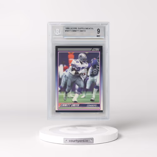 1990 Score Supplemental #101T Emmitt Smith (BGS 9 MINT)