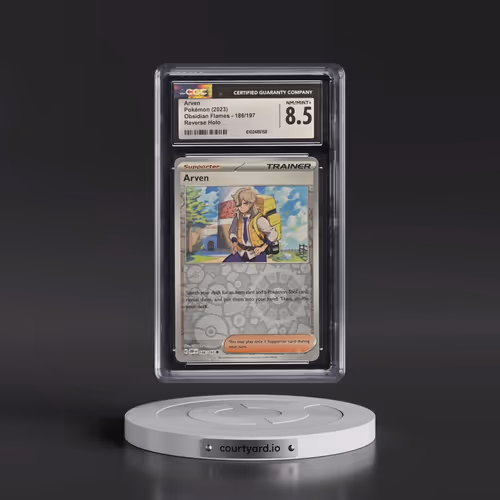2023 Obsidian Flames - OBF EN #186/197 Arven - Reverse Holo (CGC 8.5 NM-MT+)