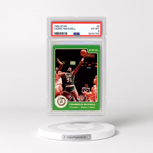 1984 Star #8 Cedric Maxwell (PSA 6 EX-MT)