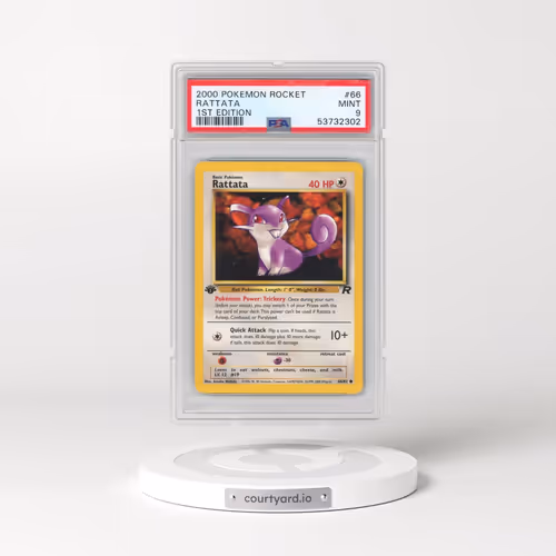 2000 Pokémon Rocket #66 Rattata - 1st Edition (PSA 9 MINT)