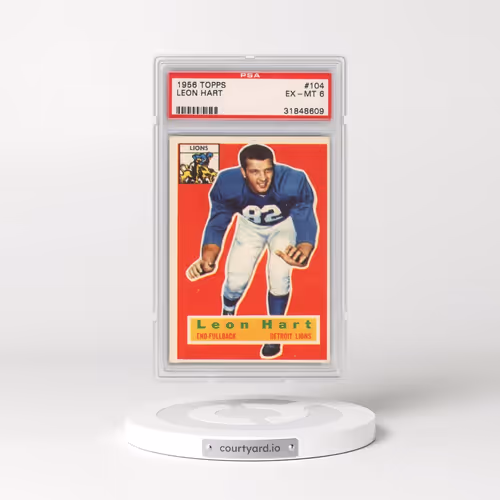 1956 Topps #104 Leon Hart (PSA 6 EX-MT)