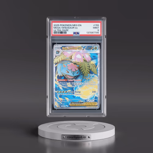 2025 Pokémon Meg EN-Mega Evolution #155 Mega Venusaur EX - Holo Ultra Rare (PSA 9 MINT)