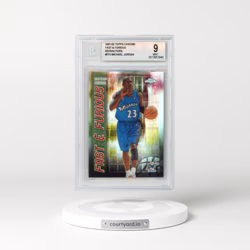 2001 Topps Chrome Fast & Furious #FF05 Michael Jordan - Refractor (BGS 9 MINT)