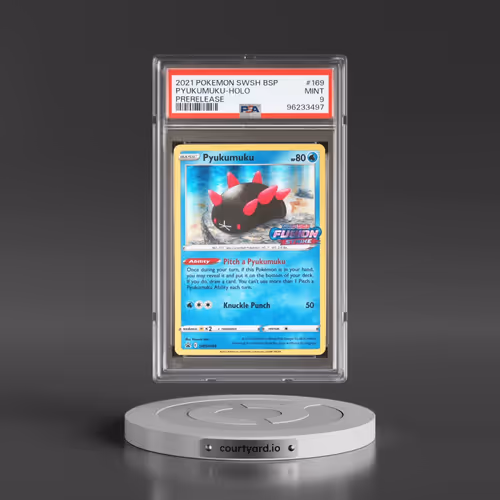2021 Pokémon Swsh Black Star Promo #169 Pyukumuku - Holo Prerelease (PSA 9 MINT)