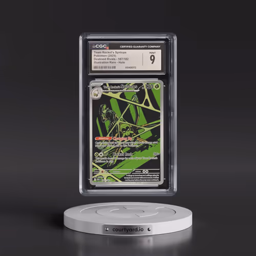 2025 Pokémon Dri EN-Destined Rivals #187 Team Rocket's Spidops - Illustration Rare (CGC 9 MINT)