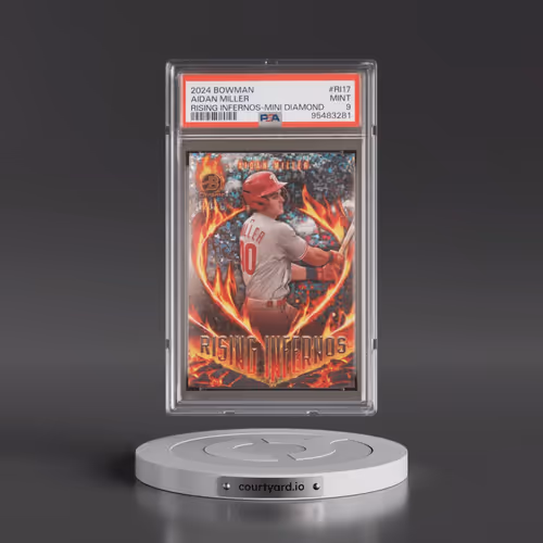 2024 Bowman Rising Infernos #RI17 Aidan Miller - Mini Diamond (PSA 9 MINT)