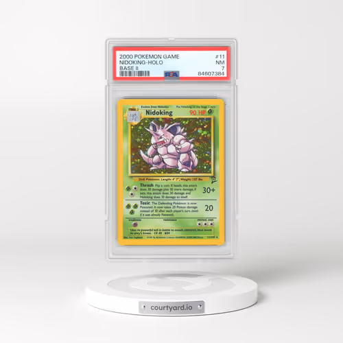 2000 Pokémon Game Base II #11 Nidoking - Holo (PSA 7 NM)