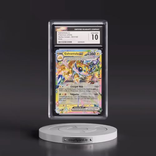 2024 Pokémon Scr EN-Stellar Crown #051 Galvantula EX - Holo (CGC 10 GEM MINT)