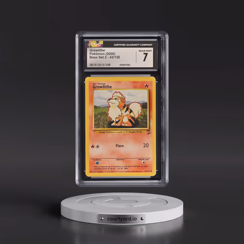 2000 Base Set 2 #42/130 Growlithe (CGC 7 NM)