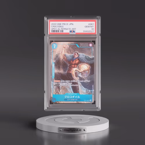 2022 One Piece Japanese OP01-Romance Dawn #067 Crocodile - Alternate Art (PSA 10 GEM MINT)
