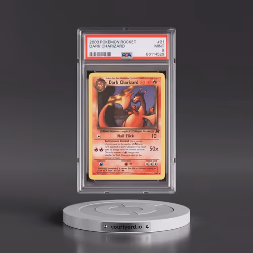 2000 Pokémon Rocket #21 Dark Charizard (PSA 9 MINT)