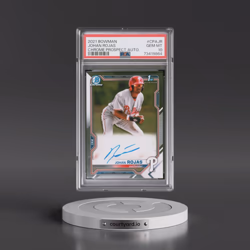 2021 Bowman Chrome Prospect Autographs #CPAJR Johan Rojas (PSA 10 GEM MINT)