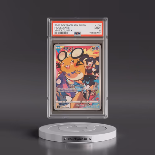 2021 Pokémon Sword & Shield Vmax Climax #200 Dedenne - Full Art (PSA 9 MINT)