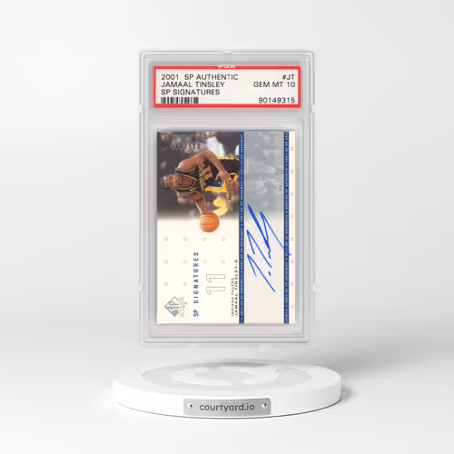 2001 SP Authentic SP Signatures #JT Jamaal Tinsley (PSA 10 GEM MINT)