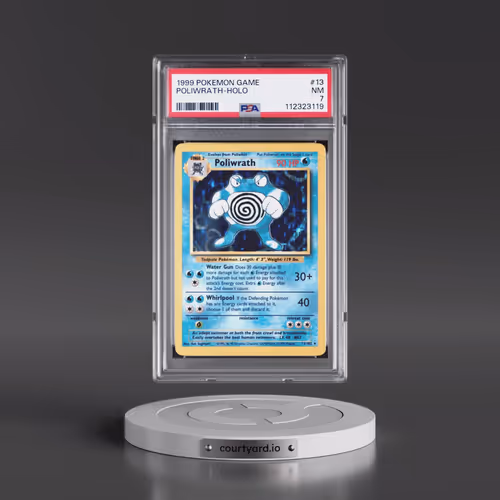 1999 Pokémon Game #13 Poliwrath - Holo (PSA 7 NM)