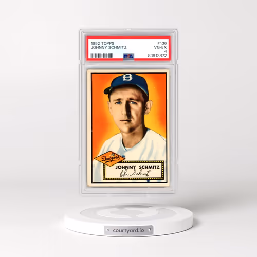 1952 Topps #136 Johnny Schmitz (PSA 4 VG-EX)