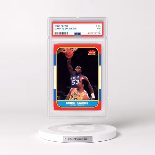 1986 Fleer #24 Darryl Dawkins (PSA 7 NM)
