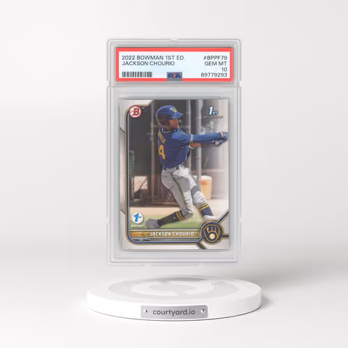 2022 Bowman 1st Edition #BPPF79 Jackson Chourio (PSA 10 GEM MINT)