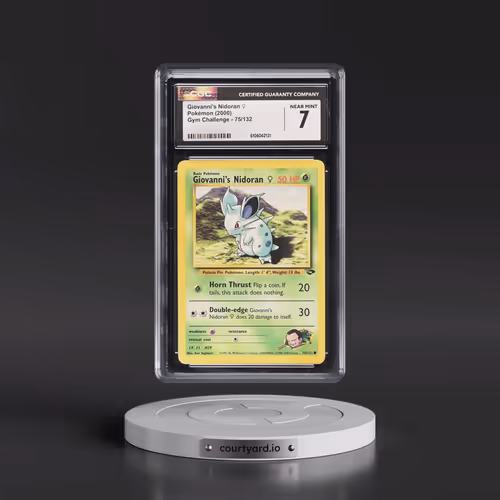 2000 Gym Challenge #75/132 Giovanni's Nidoran â?? (CGC 7 NM)