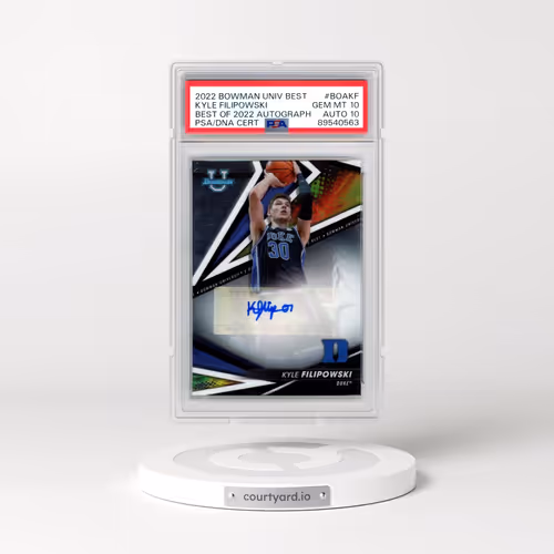 2022 Bowman University Best Best of 2022 Autograph #BOAKF Kyle Filipowski (PSA 10 GEM MINT)