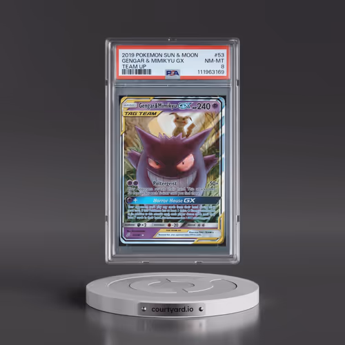 2019 POKEMON SUN & MOON TEAM UP #53 GENGAR & MIMIKYU GX TEAM UP