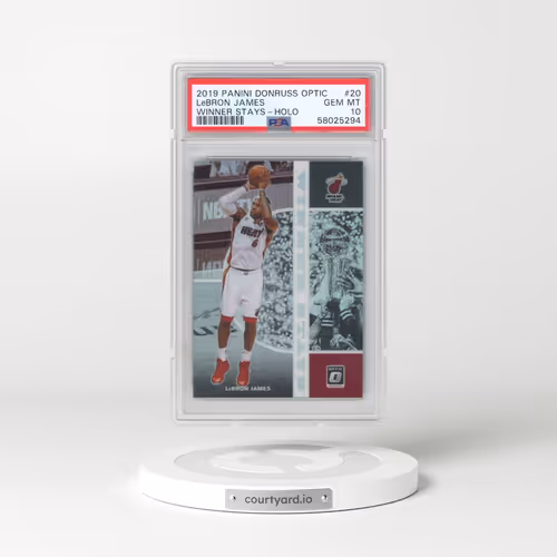 2019 Panini Donruss Optic Winner Stays #20 LeBron James - Holo (PSA 10 GEM MINT)