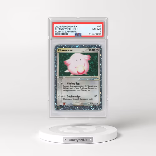 2003 Pokémon EX Ruby & Sapphire #96 Chansey EX - Holo Holo (PSA 8 NM-MT)