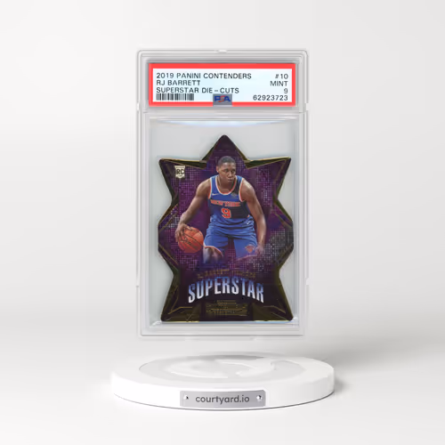 2019 Panini Contenders Superstar Die-Cuts #10 RJ Barrett (PSA 9 MINT)