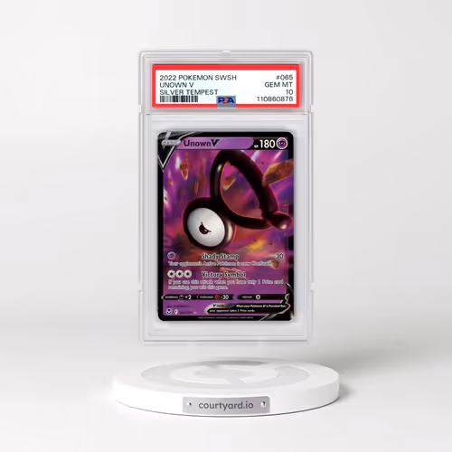 2022 Pokémon Sword & Shield Silver Tempest #065 Unown V - Holo (PSA 10 GEM MINT)