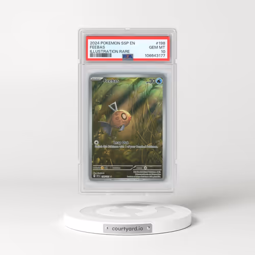 2024 Pokémon Ssp EN-Surging Sparks #198 Feebas - Illustration Rare (PSA 10 GEM MINT)
