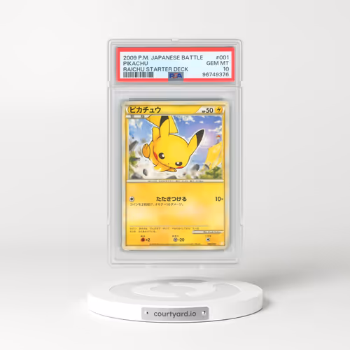 2009 Pokémon Battle Starter Decks #001 Pikachu - Raichu Starter Deck (PSA 10 GEM MINT)