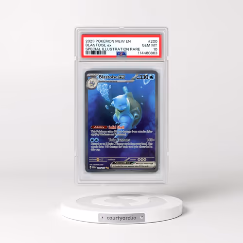 2023 Pokémon Mew EN-151 #200 Blastoise EX - Holo Special Illustration Rare (PSA 10 GEM MINT)