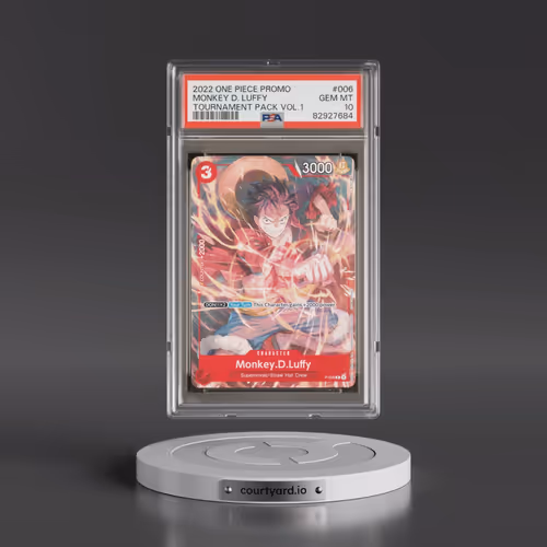 2022 One Piece Promos #006 Monkey D. Luffy - Tournament Pack Vol.1 (PSA 10 GEM MINT)