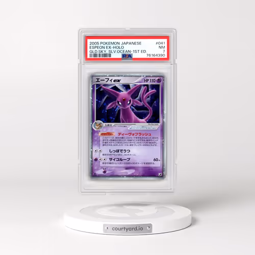 2005 Pokémon Golden Sky, Silvery Ocean #041 Espeon EX - 1st Edition Holo Holo (PSA 7 NM)