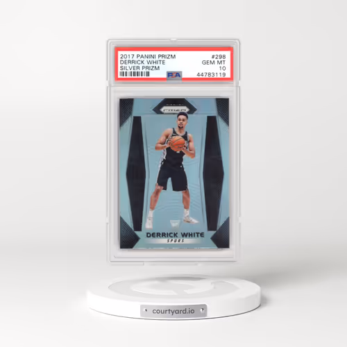 2017 Panini Prizm #298 Derrick White - Silver Prizm (PSA 10 GEM MINT)