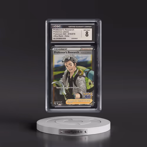 2022 Pokémon GO #078/078 Professor's Research (CGC 8 NM-MT)